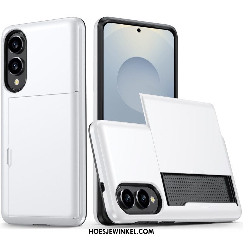 Hoesje Samsung Galaxy S25 5g Edge Schuifbare Kaarthouder Bescherming Hoesje