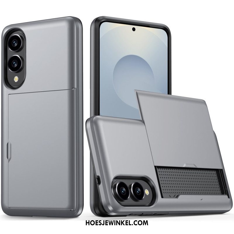 Hoesje Samsung Galaxy S25 5g Edge Schuifbare Kaarthouder Bescherming Hoesje