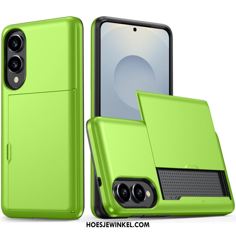 Hoesje Samsung Galaxy S25 5g Edge Schuifbare Kaarthouder Bescherming Hoesje