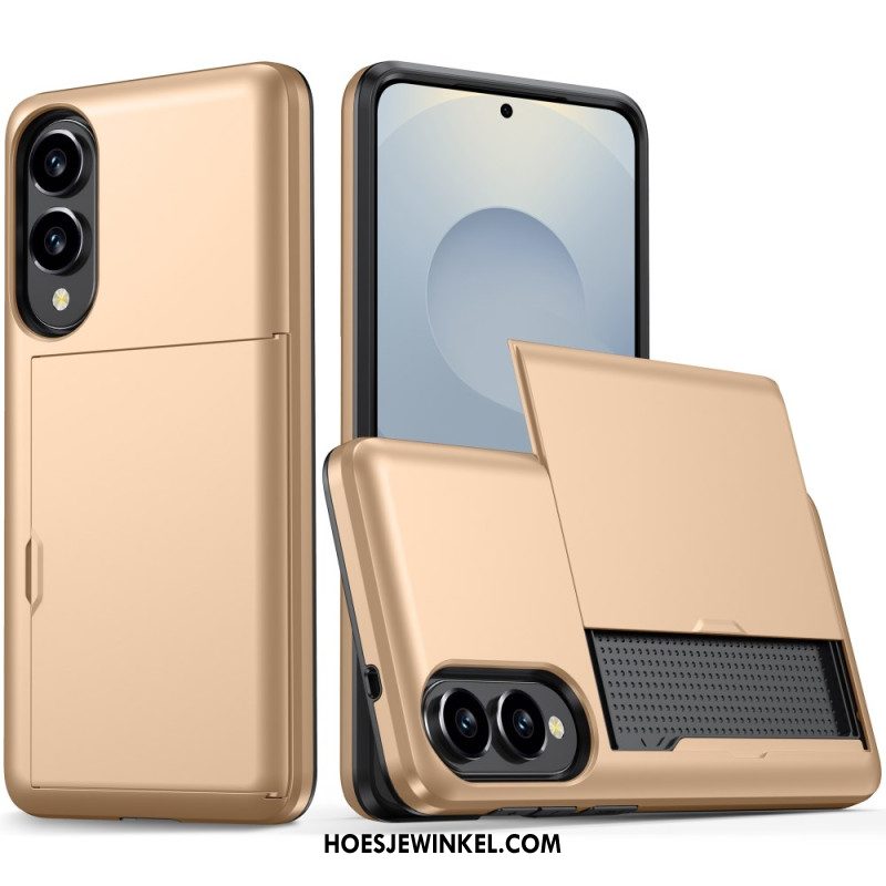 Hoesje Samsung Galaxy S25 5g Edge Schuifbare Kaarthouder Bescherming Hoesje