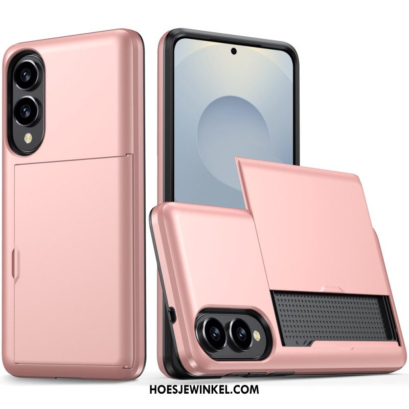 Hoesje Samsung Galaxy S25 5g Edge Schuifbare Kaarthouder Bescherming Hoesje
