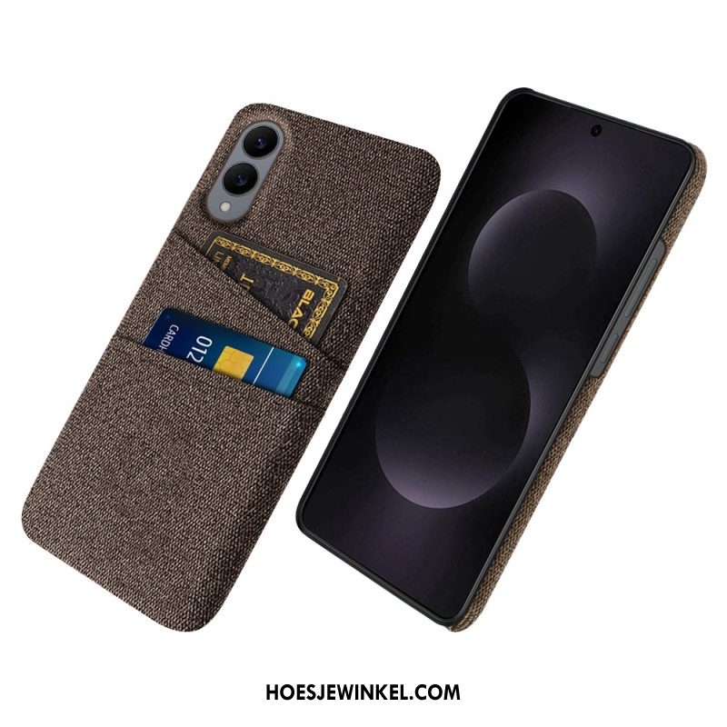 Hoesje Samsung Galaxy S25 5g Edge Stoffen Kaarthouder