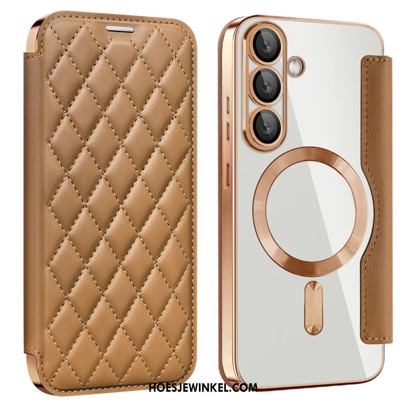 Hoesje Samsung Galaxy S25 5g Gewatteerd Compatibel Met Magsafe