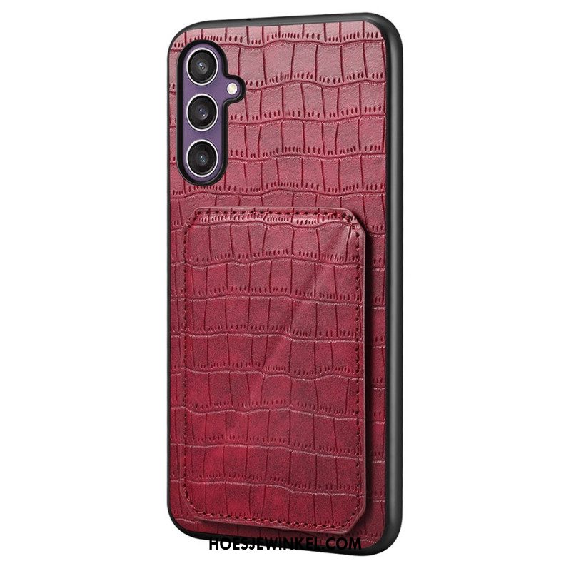 Hoesje Samsung Galaxy S25 5g Kaarthouder Met Krokodillenprint