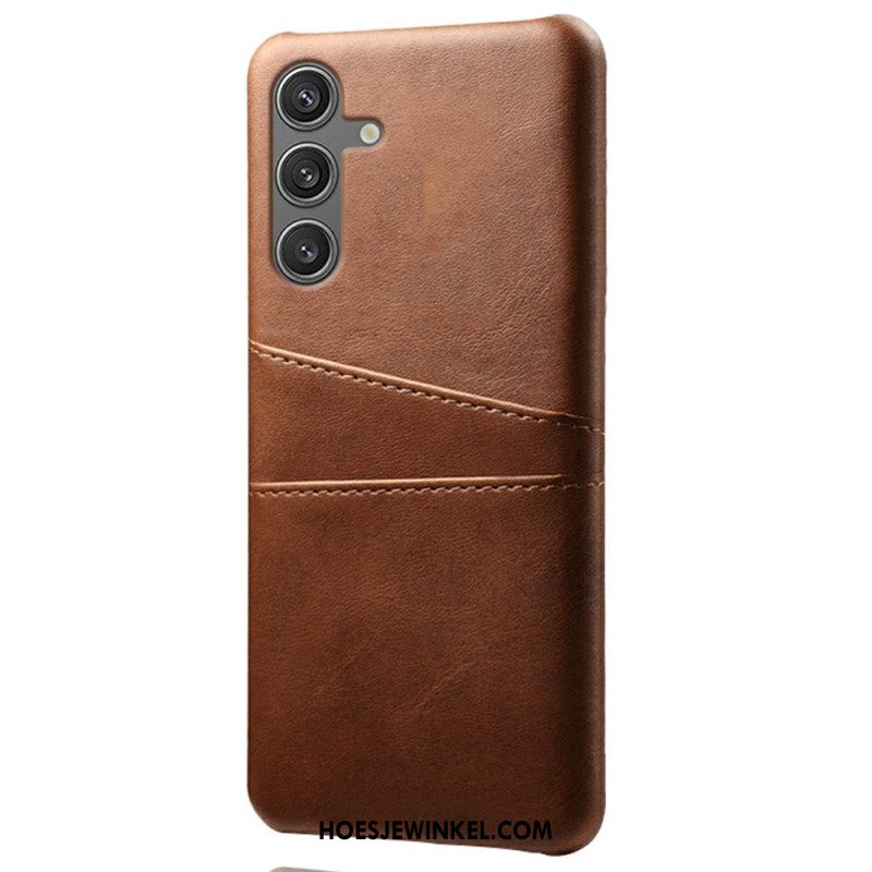 Hoesje Samsung Galaxy S25 5g Kaarthouder Met Lederlook Bescherming Hoesje