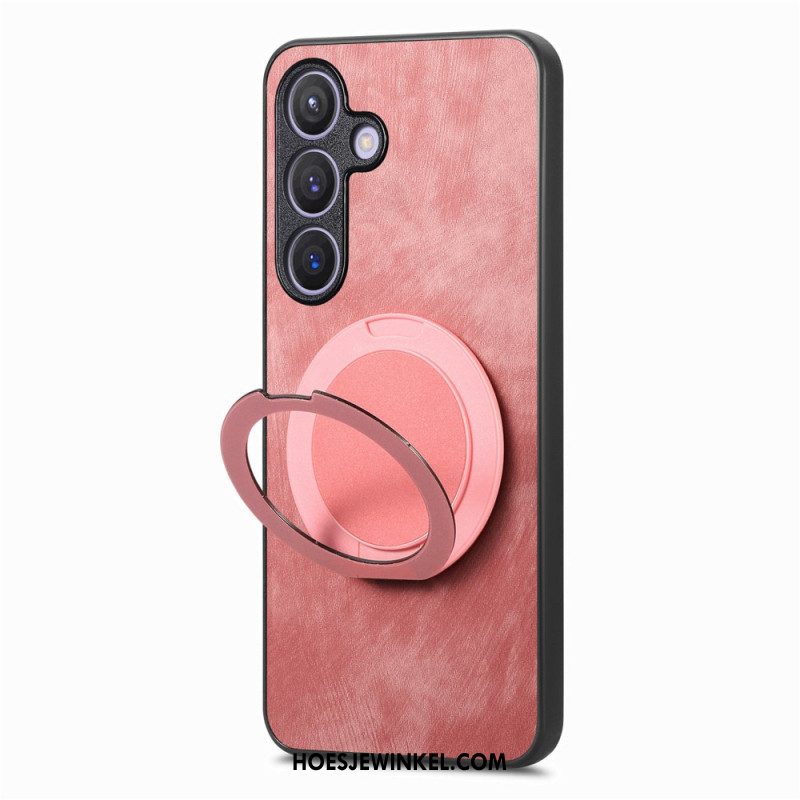 Hoesje Samsung Galaxy S25 5g Magsafe-compatibel Vintage Suède-effect