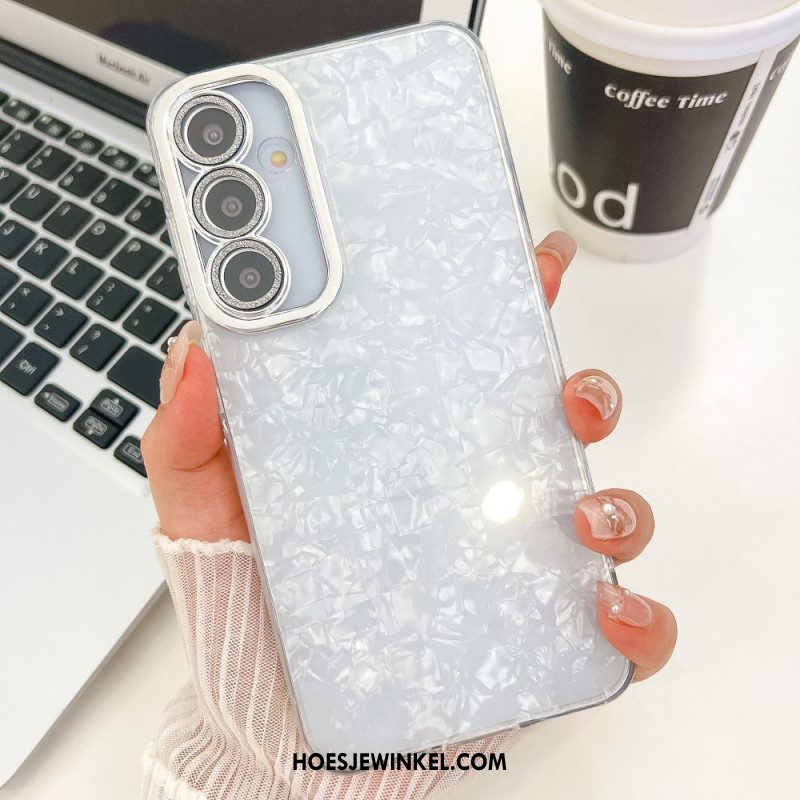 Hoesje Samsung Galaxy S25 5g Parelmoerglans Met Beschermfolie