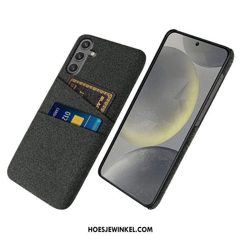 Hoesje Samsung Galaxy S25 5g Stoffen Kaarthouder Bescherming Hoesje