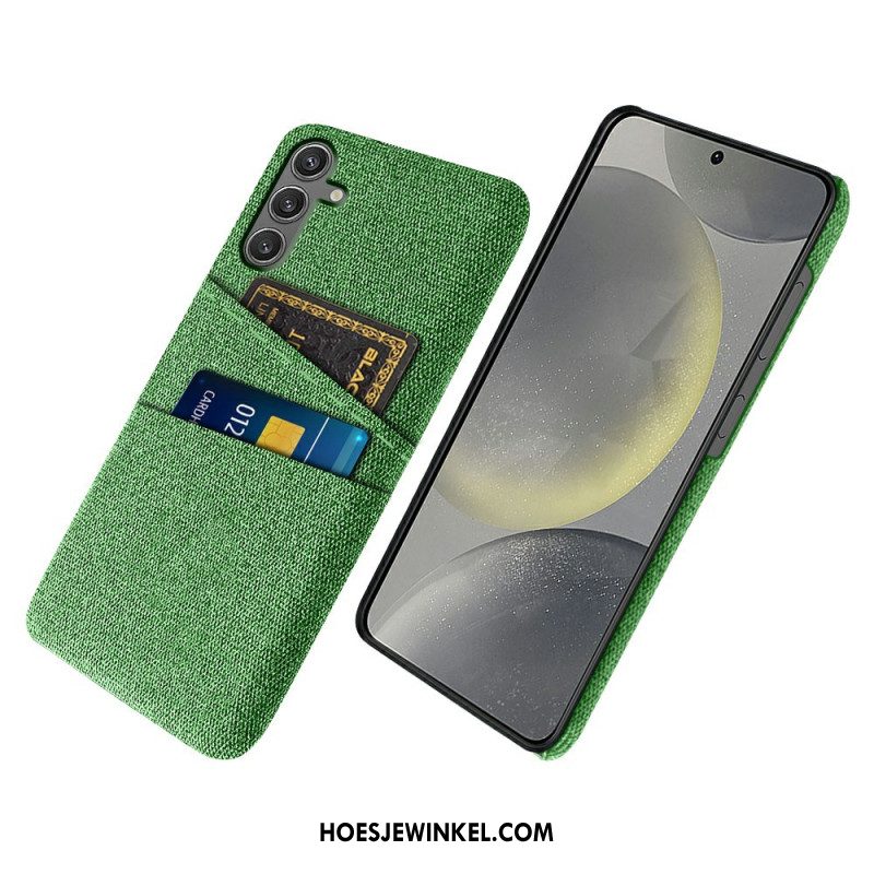 Hoesje Samsung Galaxy S25 5g Stoffen Kaarthouder Bescherming Hoesje