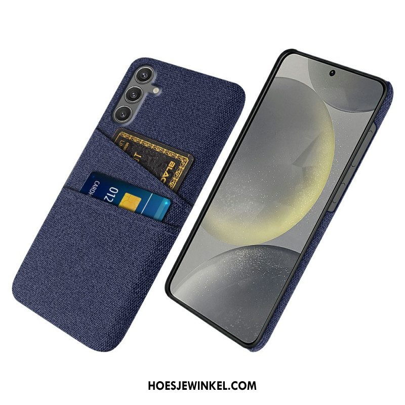 Hoesje Samsung Galaxy S25 5g Stoffen Kaarthouder Bescherming Hoesje