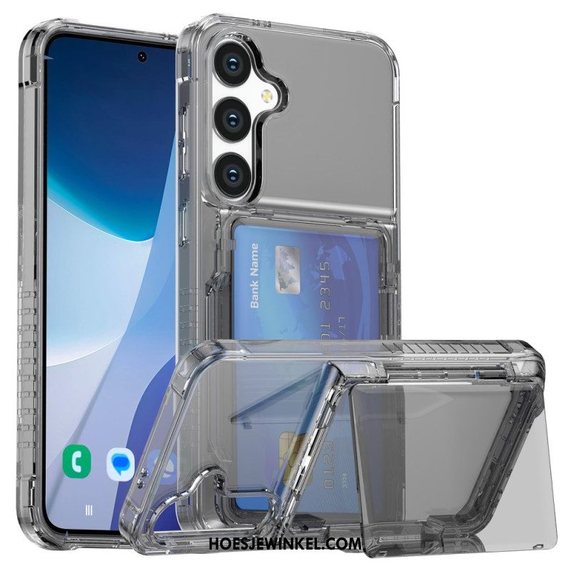 Hoesje Samsung Galaxy S25 5g Transparant Met Ingebouwde Kaarthouder