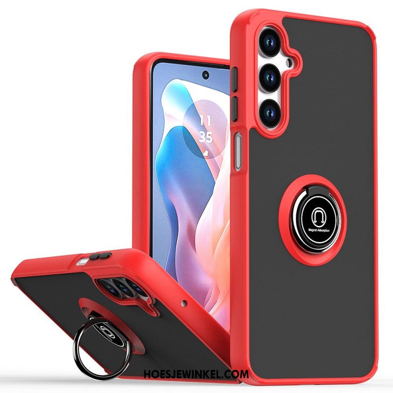 Hoesje Samsung Galaxy S25 5g Tweekleurige Ringhouder Bescherming Hoesje
