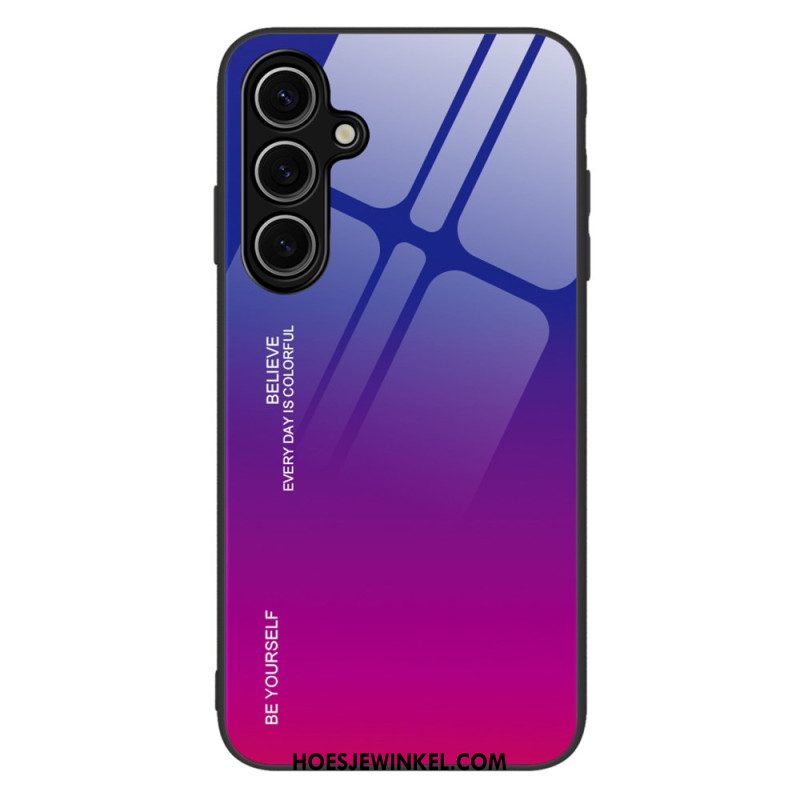 Hoesje Samsung Galaxy S25 5g Wees Jezelf Gehard Glas Bescherming Hoesje