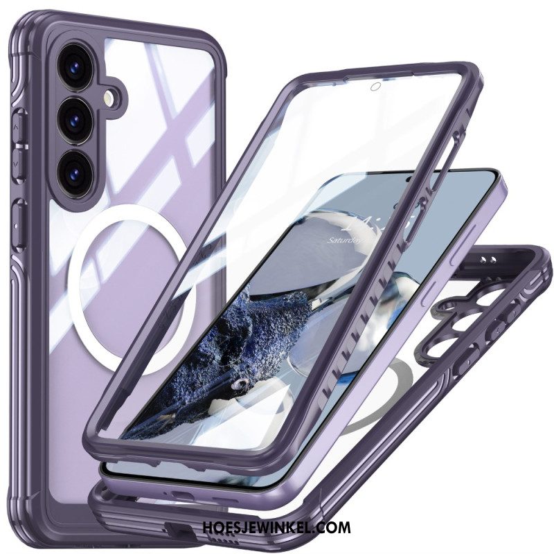 Hoesje Samsung Galaxy S25 Fe Magnetisch Met Schermbeschermer Bescherming Hoesje