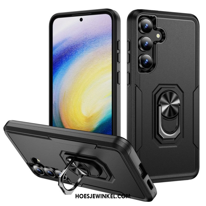 Hoesje Samsung Galaxy S25 Fe Ringhouder Met Metaaleffect