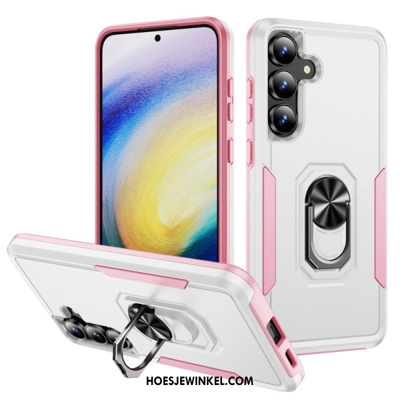 Hoesje Samsung Galaxy S25 Fe Ringhouder Met Metaaleffect