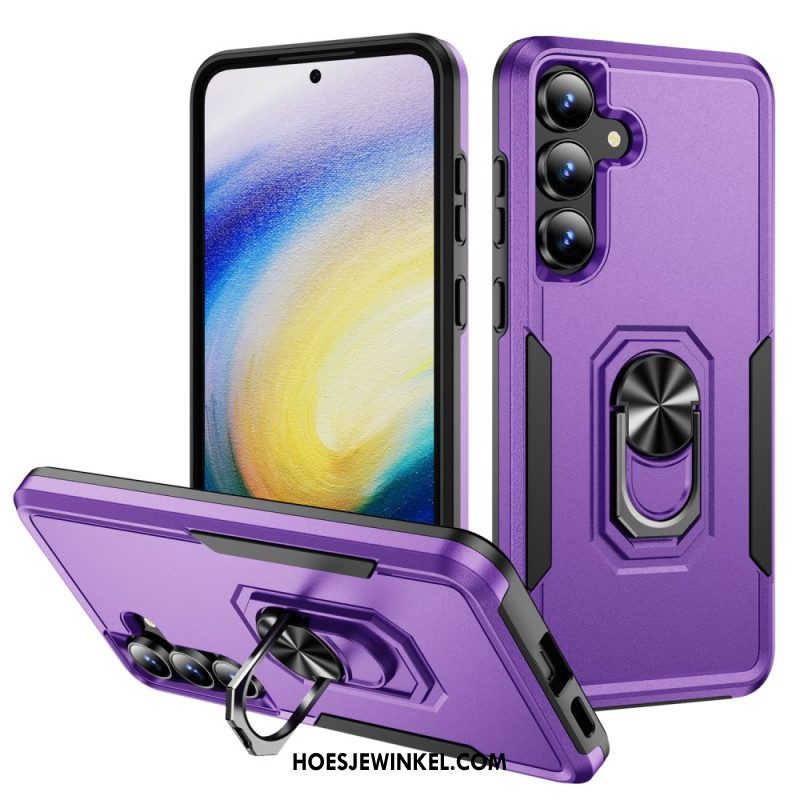 Hoesje Samsung Galaxy S25 Fe Ringhouder Met Metaaleffect