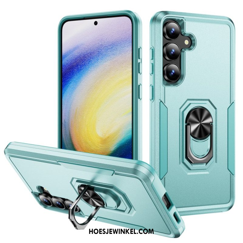 Hoesje Samsung Galaxy S25 Fe Ringhouder Met Metaaleffect