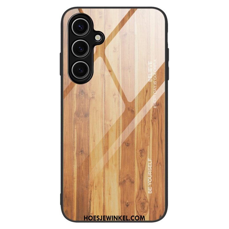 Hoesje Samsung Galaxy S25 Plus 5g Gehard Glas Met Hout