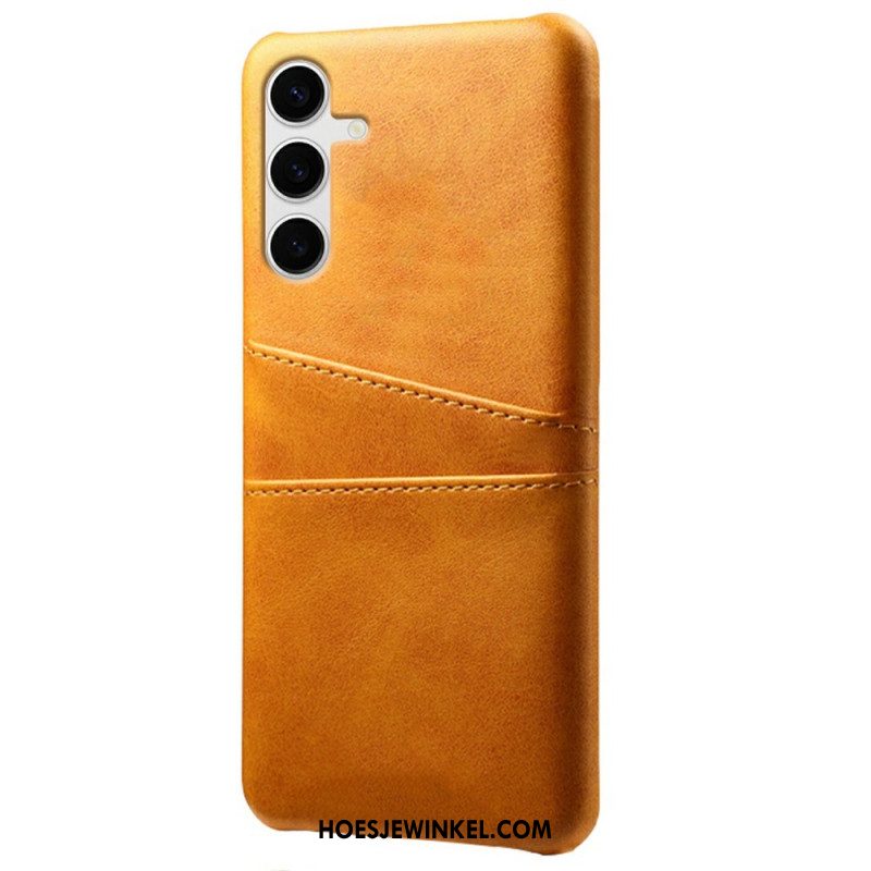 Hoesje Samsung Galaxy S25 Plus 5g Kaarthouder Met Leer-effect Bescherming Hoesje