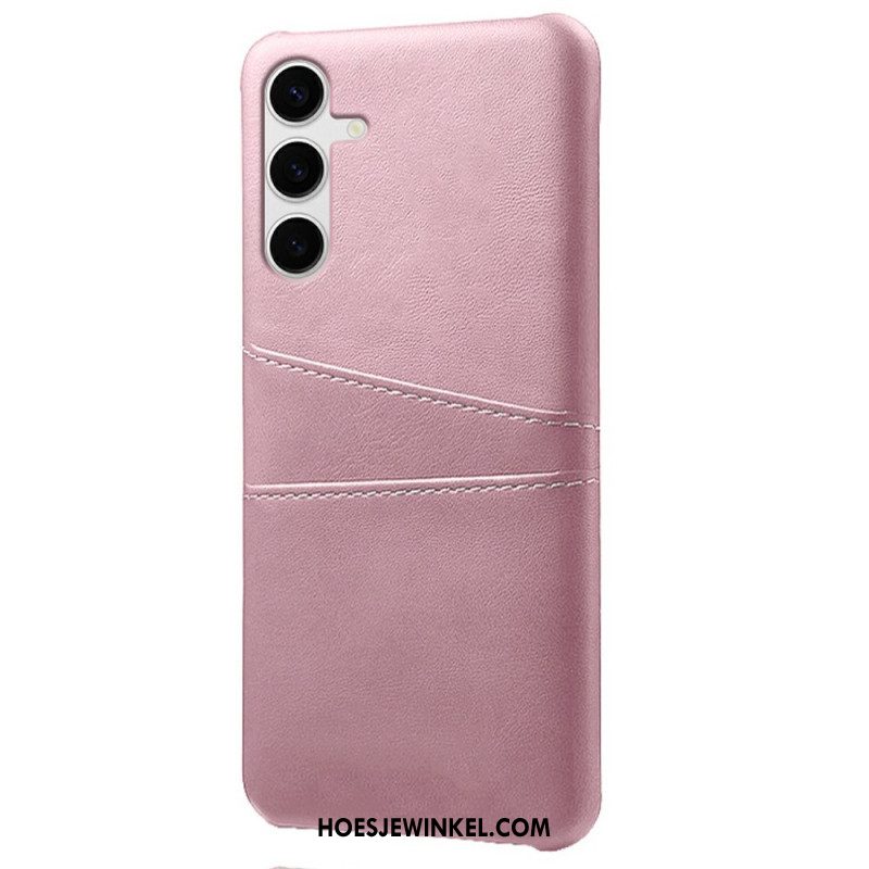 Hoesje Samsung Galaxy S25 Plus 5g Kaarthouder Met Leer-effect Bescherming Hoesje