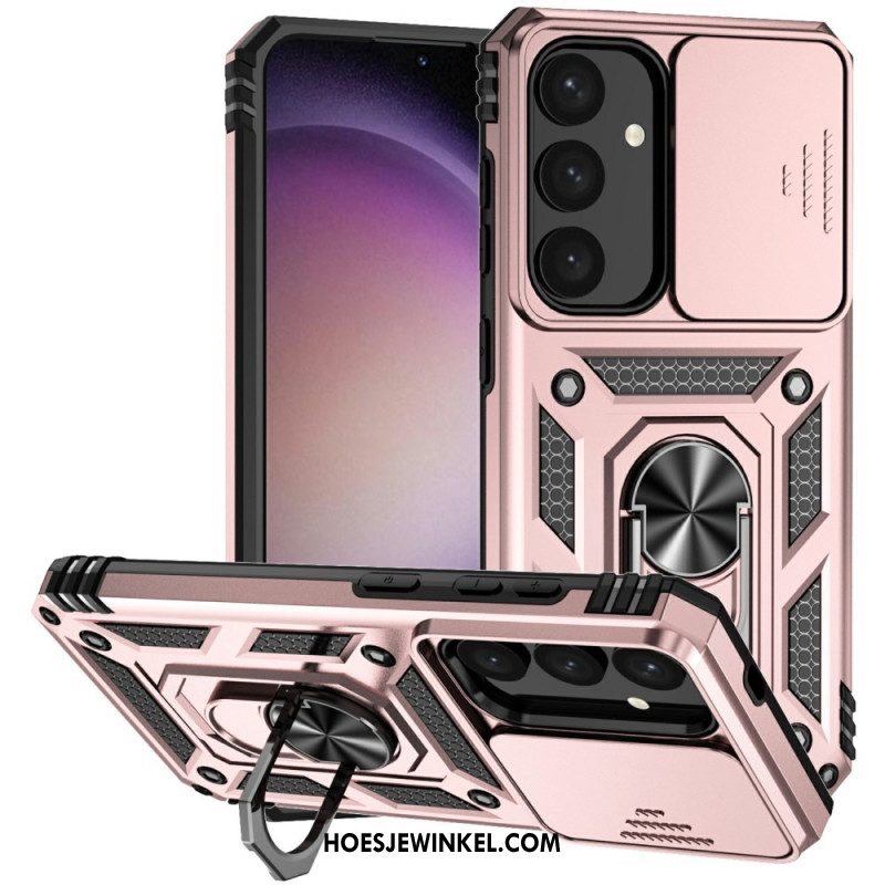 Hoesje Samsung Galaxy S25 Plus 5g Klassieke Ringhouder En Lensbeschermer