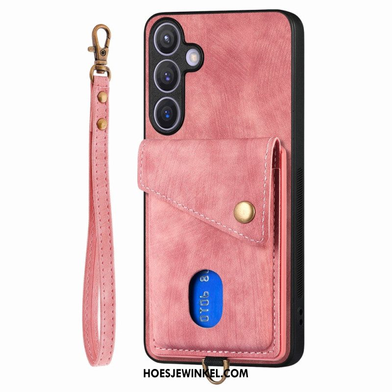 Hoesje Samsung Galaxy S25 Plus 5g Multifunctioneel Met Suède-effect