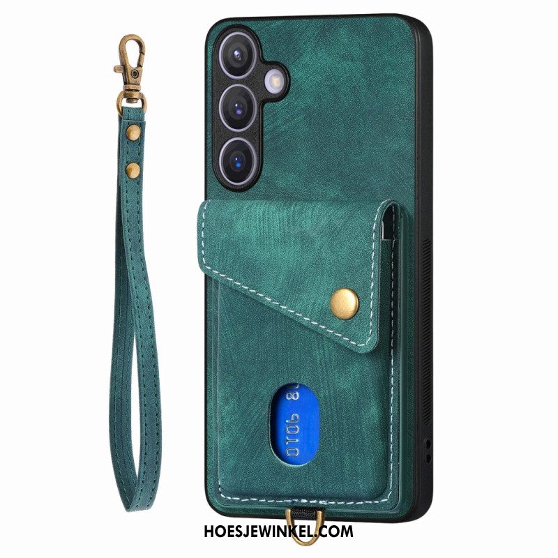 Hoesje Samsung Galaxy S25 Plus 5g Multifunctioneel Met Suède-effect