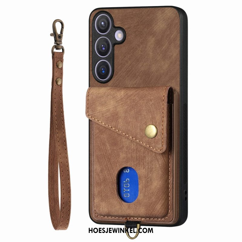 Hoesje Samsung Galaxy S25 Plus 5g Multifunctioneel Met Suède-effect