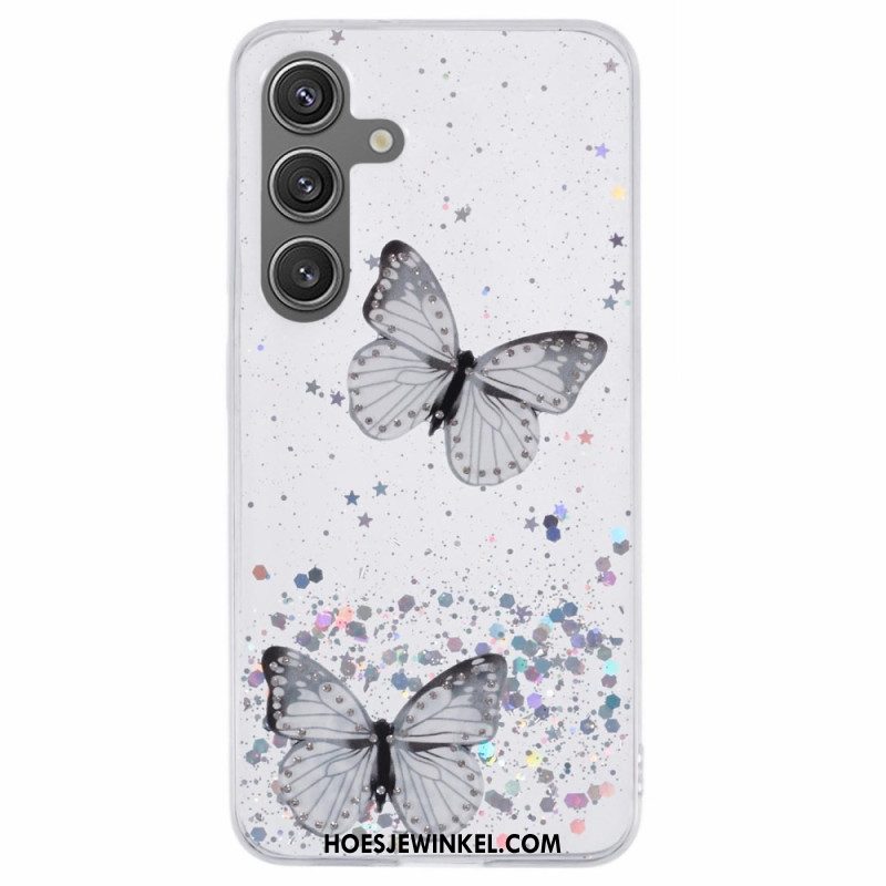 Hoesje Samsung Galaxy S25 Plus 5g Pailletten En Vlinders