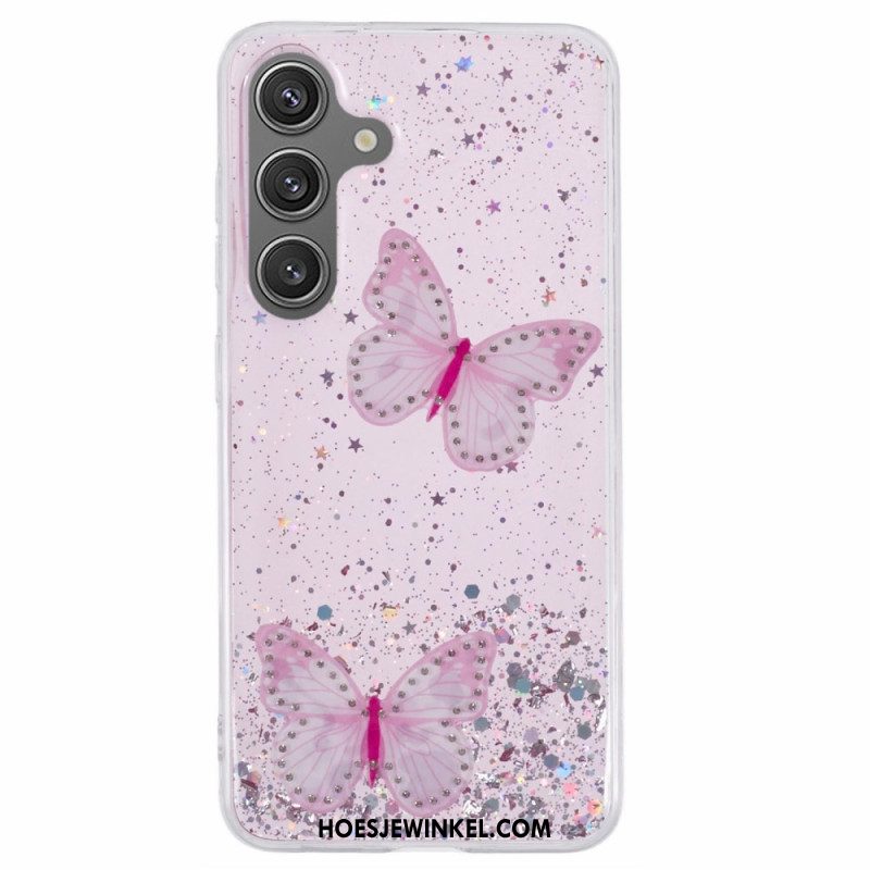 Hoesje Samsung Galaxy S25 Plus 5g Pailletten En Vlinders