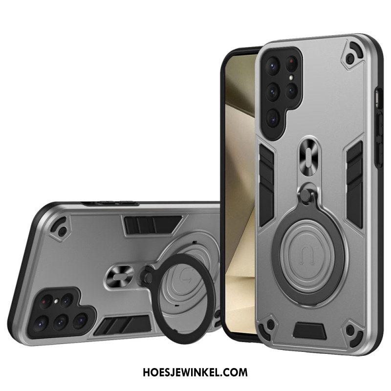 Hoesje Samsung Galaxy S25 Ultra 5g Draaibare Standaard En Schokbestendige Bescherming
