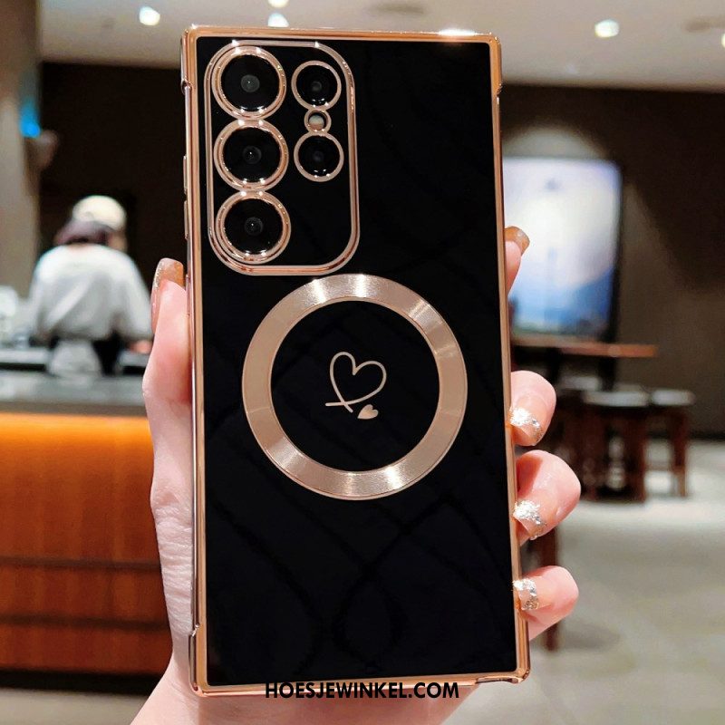 Hoesje Samsung Galaxy S25 Ultra 5g Getint Magsafe-compatibel Bescherming Hoesje