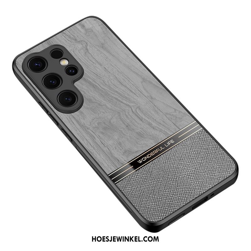Hoesje Samsung Galaxy S25 Ultra 5g Houtstructuur