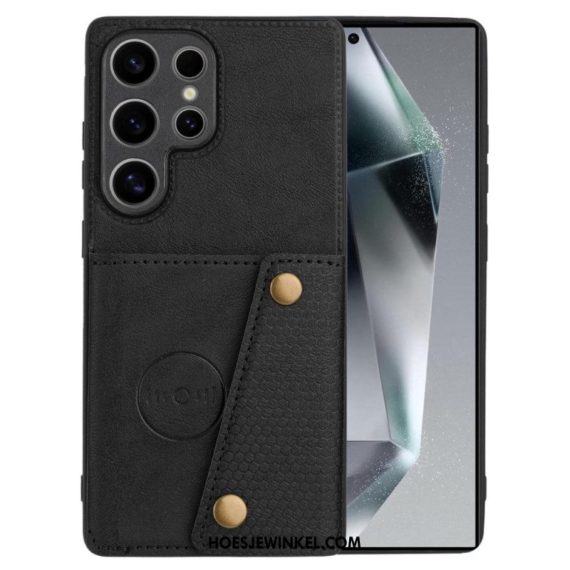 Hoesje Samsung Galaxy S25 Ultra 5g Kaarthouder In Retrostijl Bescherming Hoesje