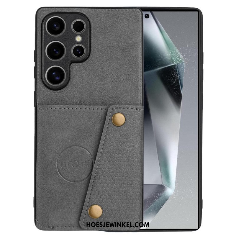 Hoesje Samsung Galaxy S25 Ultra 5g Kaarthouder In Retrostijl Bescherming Hoesje