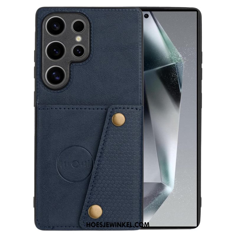 Hoesje Samsung Galaxy S25 Ultra 5g Kaarthouder In Retrostijl Bescherming Hoesje