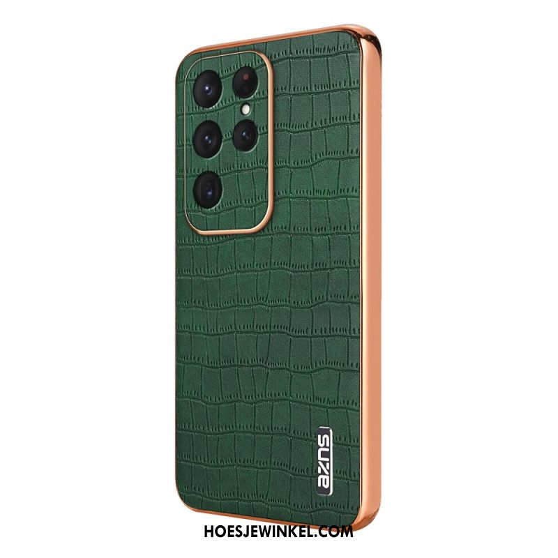 Hoesje Samsung Galaxy S25 Ultra 5g Krokodillenprint Azns