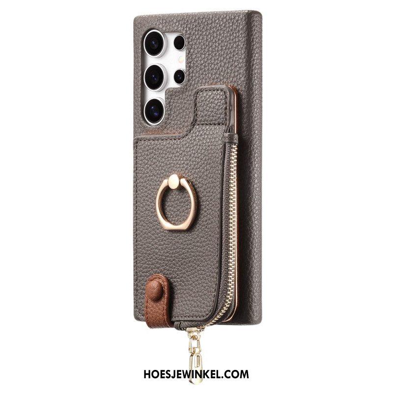 Hoesje Samsung Galaxy S25 Ultra 5g Portemonnee Van Imitatieleer