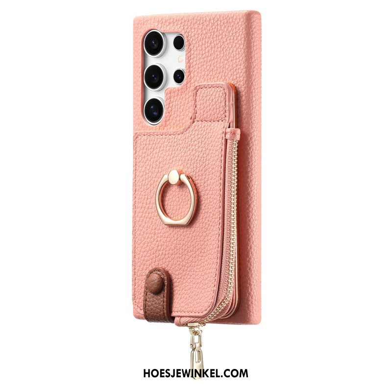 Hoesje Samsung Galaxy S25 Ultra 5g Portemonnee Van Imitatieleer