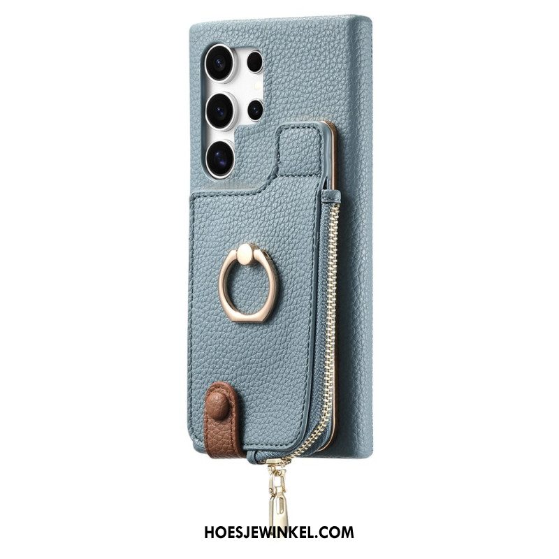 Hoesje Samsung Galaxy S25 Ultra 5g Portemonnee Van Imitatieleer