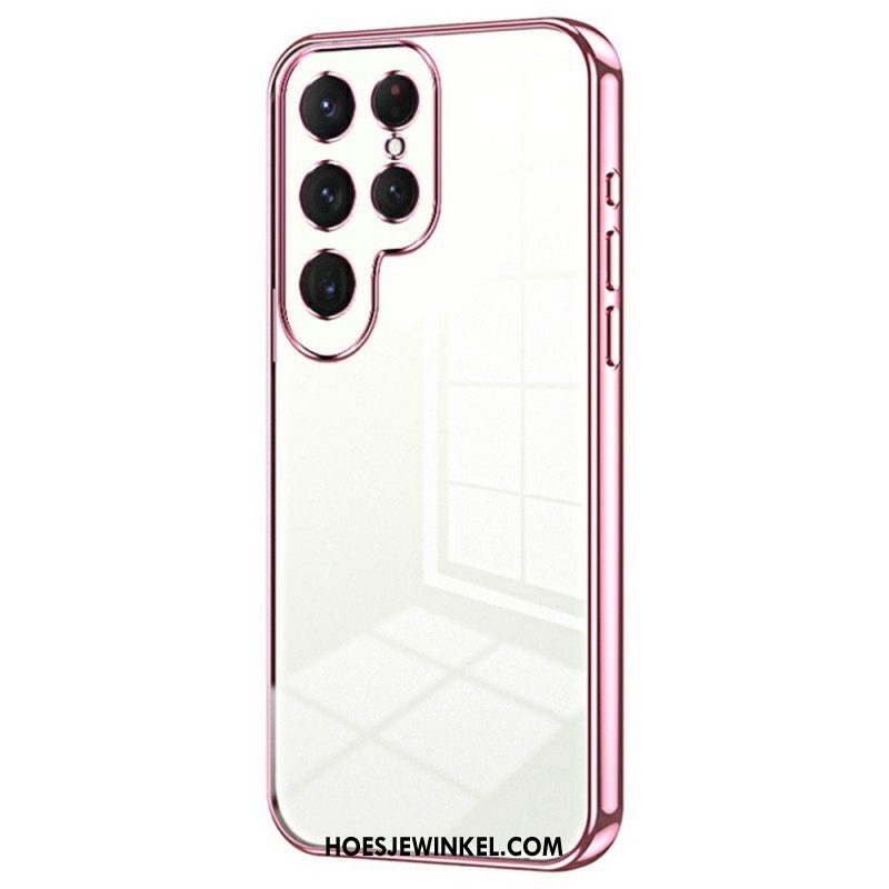 Hoesje Samsung Galaxy S25 Ultra 5g Rand In Metallic Stijl