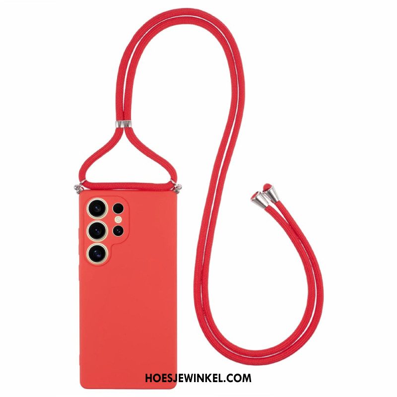 Hoesje Samsung Galaxy S25 Ultra 5g Rubberen Oppervlak Bescherming Hoesje