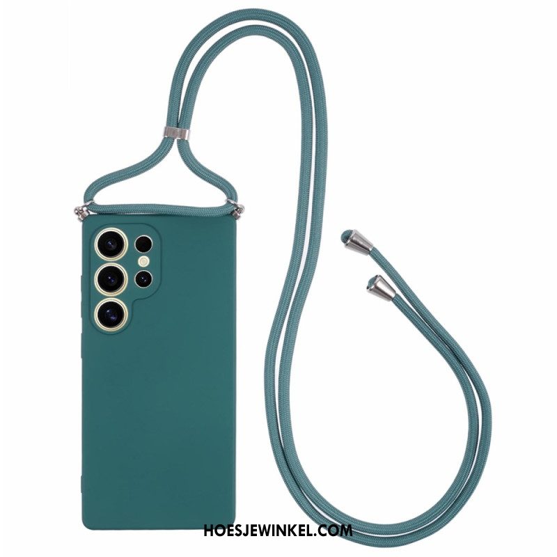 Hoesje Samsung Galaxy S25 Ultra 5g Rubberen Oppervlak Bescherming Hoesje
