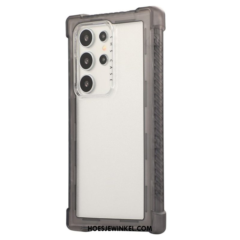 Hoesje Samsung Galaxy S25 Ultra 5g Versterkt Siliconen Frame Bescherming Hoesje