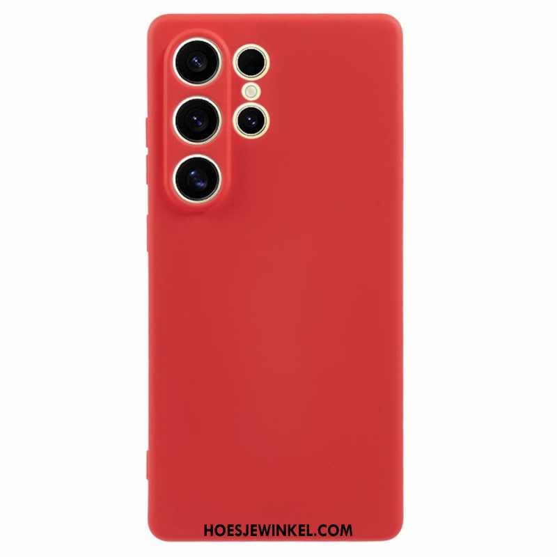 Hoesje Samsung Galaxy S25 Ultra 5g Zijdezacht Siliconen Bescherming Hoesje