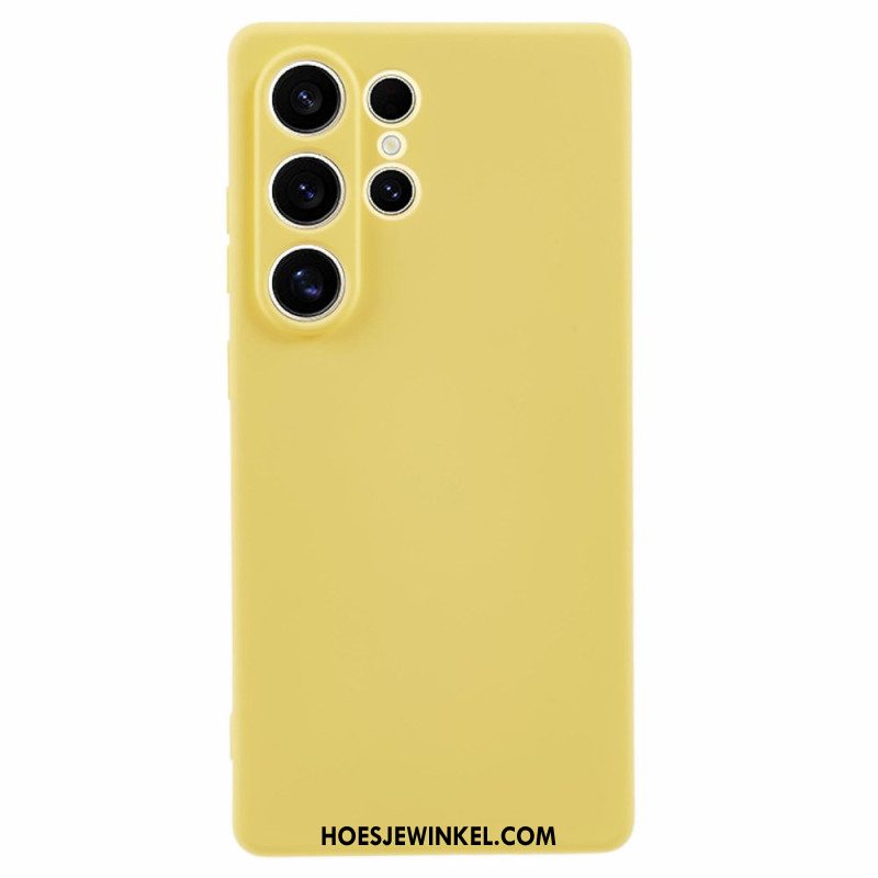 Hoesje Samsung Galaxy S25 Ultra 5g Zijdezacht Siliconen Bescherming Hoesje