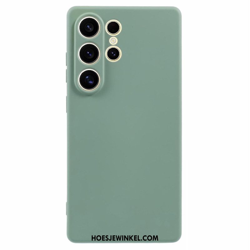 Hoesje Samsung Galaxy S25 Ultra 5g Zijdezacht Siliconen Bescherming Hoesje