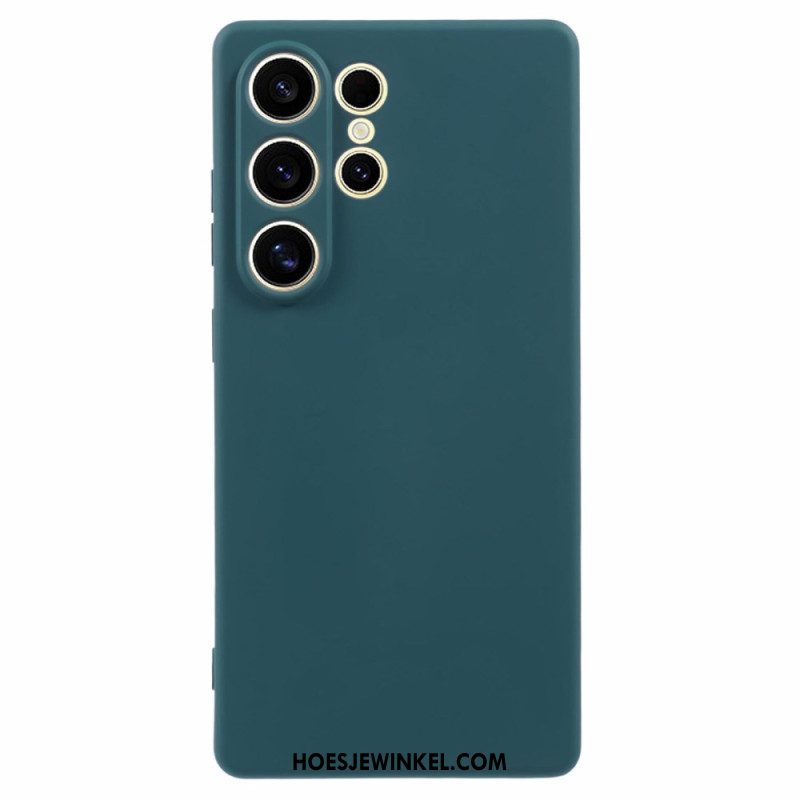 Hoesje Samsung Galaxy S25 Ultra 5g Zijdezacht Siliconen Bescherming Hoesje