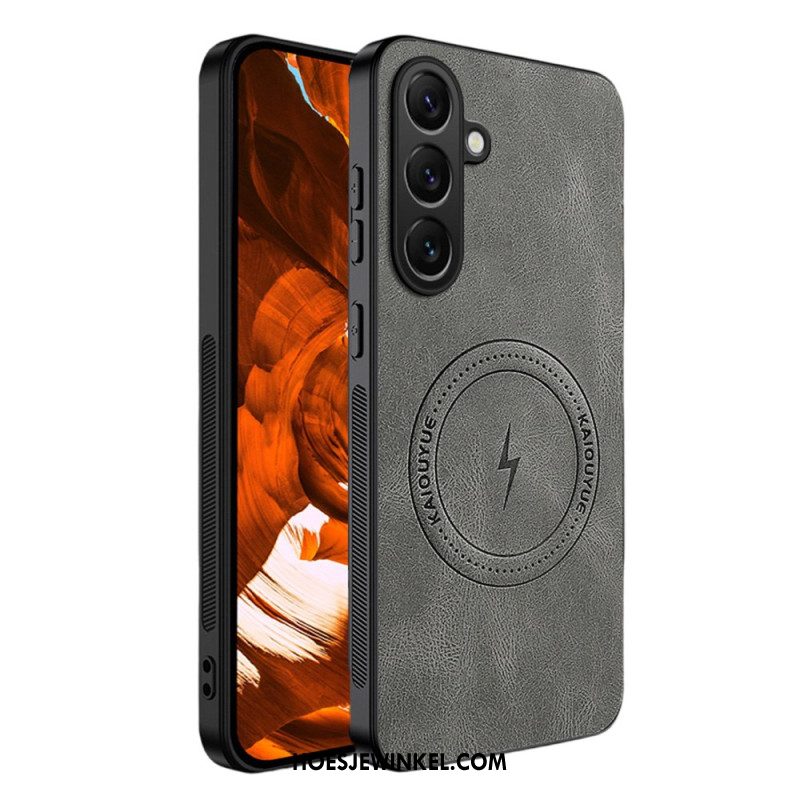 Hoesje Samsung Galaxy S26 Magnetisch Met Leerlook Bescherming Hoesje